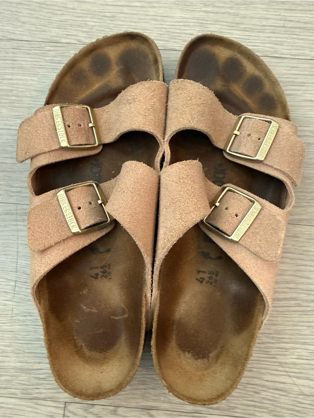 Birkenstock 41 Arizona Blush Sandals size 10